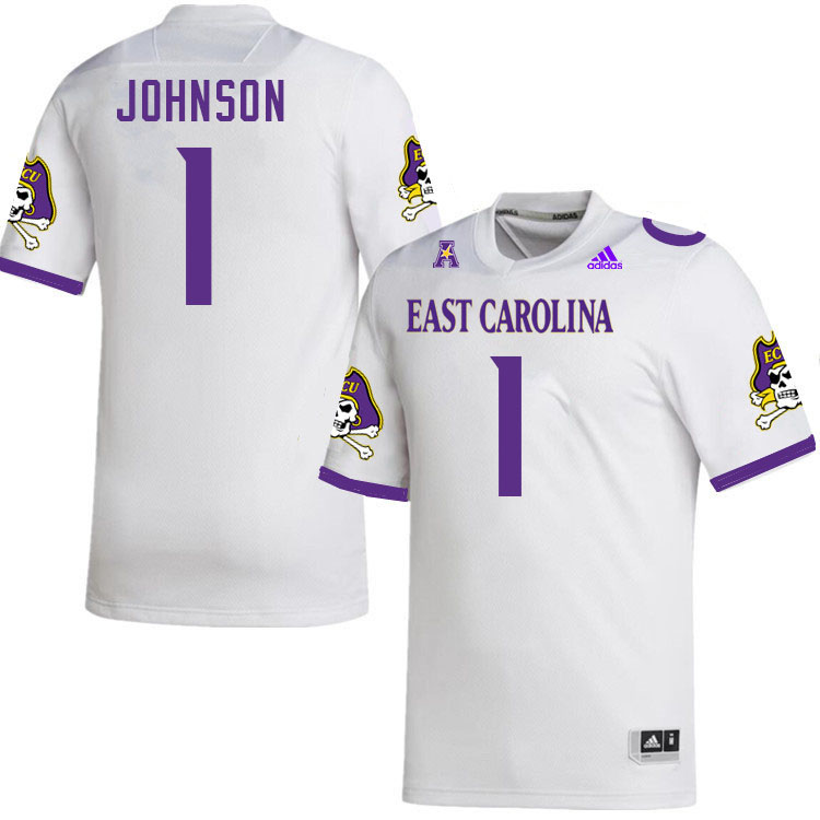 Jaylen Johnson ECU Jersey,East Carolina Pirates #1 Jaylen Johnson Jersey Youth College-White